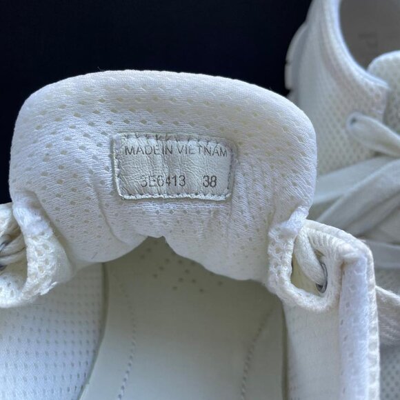 Prada White Mesh Low Top Sneakers Size 38 | Women’s - Picture 7 of 7